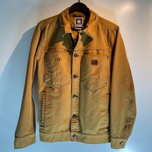 G Star Raw Mens Tan Denim Jacket Size XL